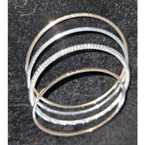 MARK Lot of Gold Plated Bangle Bracelets